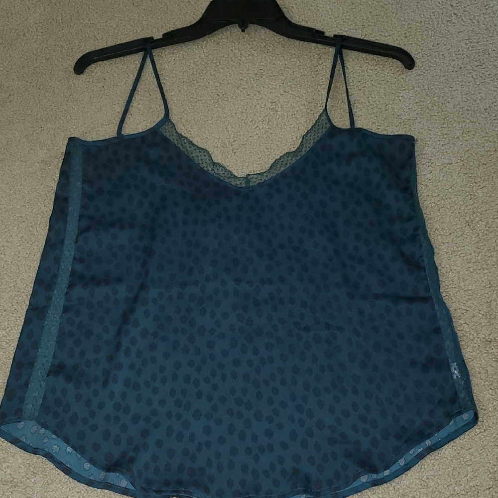 Aerie Green Sleeveless Crop Camisole